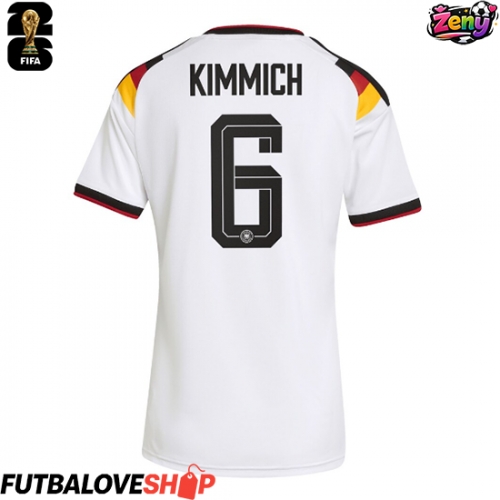 Dres Nemecko Joshua Kimmich #6 Domáci pre Ženy MS 2026 Krátky Rukáv